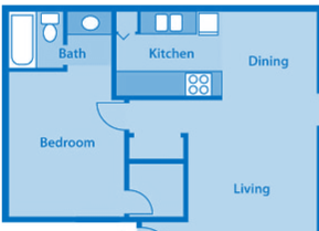 Sycamore Creek 2 Bedroom Split Floor Plan